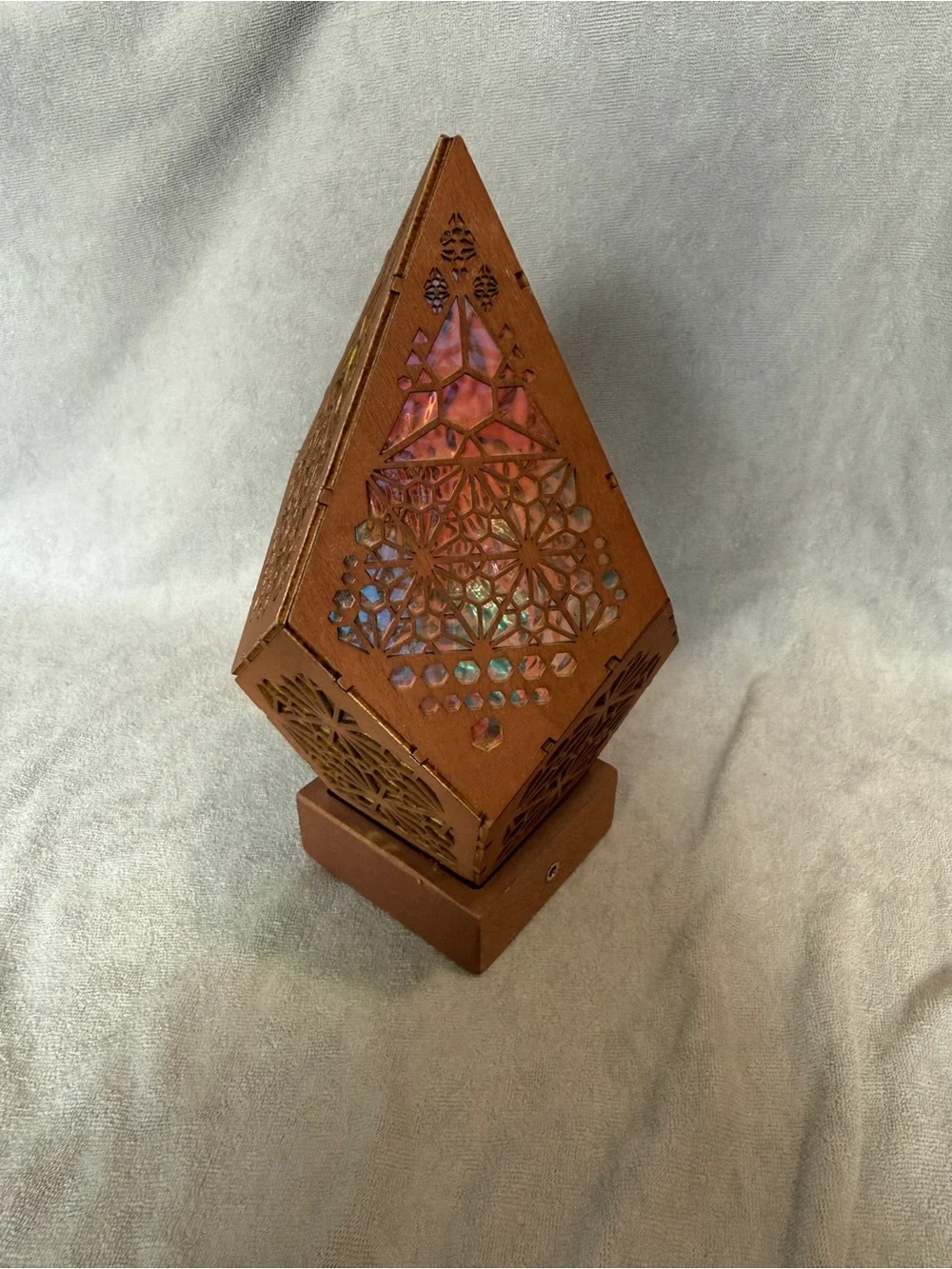 LED Geometric Lantern Accent Light in Multicolor - Home Accents